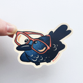 Sticker: Crow Wearing Glasses